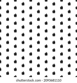 Square seamless background pattern from geometric shapes. The pattern is evenly filled with big black juicer symbols. Vector illustration on white background