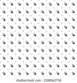Square seamless background pattern from geometric shapes are different sizes and opacity. The pattern is evenly filled with big black solo bobsleigh symbols. Vector illustration on white background
