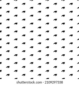 Square seamless background pattern from geometric shapes. The pattern is evenly filled with big black sea turtle symbols. Vector illustration on white background