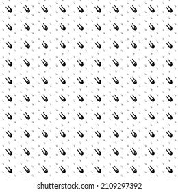 Square seamless background pattern from geometric shapes are different sizes and opacity. The pattern is evenly filled with big black solo bobsleigh symbols. Vector illustration on white background