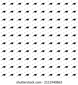 Square seamless background pattern from geometric shapes are different sizes and opacity. The pattern is evenly filled with big black sea turtle symbols. Vector illustration on white background