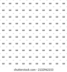 Square seamless background pattern from geometric shapes are different sizes and opacity. The pattern is evenly filled with black water game symbols. Vector illustration on white background