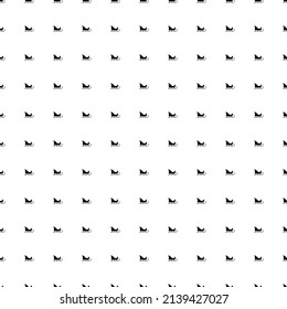 Square seamless background pattern from geometric shapes. The pattern is evenly filled with black sleigh symbols. Vector illustration on white background
