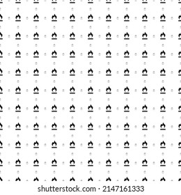 Square seamless background pattern from geometric shapes are different sizes and opacity. The pattern is evenly filled with big black gas symbols. Vector illustration on white background