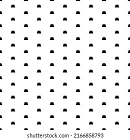 Square seamless background pattern from geometric shapes. The pattern is evenly filled with black trapezoid symbols. Vector illustration on white background