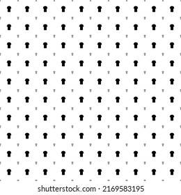 Square seamless background pattern from geometric shapes are different sizes and opacity. The pattern is evenly filled with black t-shirt symbols. Vector illustration on white background