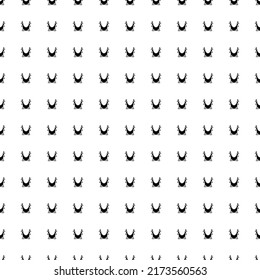 Square seamless background pattern from geometric shapes. The pattern is evenly filled with big black yoga hammock symbols. Vector illustration on white background