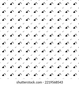 Square seamless background pattern from geometric shapes are different sizes and opacity. The pattern is evenly filled with big black excavator symbols. Vector illustration on white background