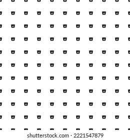 Square seamless background pattern from geometric shapes. The pattern is evenly filled with black instant noodles symbols. Vector illustration on white background