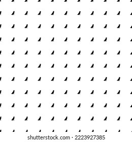 Square seamless background pattern from geometric shapes. The pattern is evenly filled with black dog symbols. Vector illustration on white background