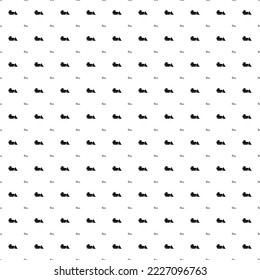 Square seamless background pattern from geometric shapes are different sizes and opacity. The pattern is evenly filled with black bulldozer symbols. Vector illustration on white background