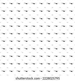 Square seamless background pattern from geometric shapes are different sizes and opacity. The pattern is evenly filled with big black helicopter symbols. Vector illustration on white background
