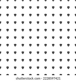 Square seamless background pattern from geometric shapes. The pattern is evenly filled with black fire protection symbols. Vector illustration on white background
