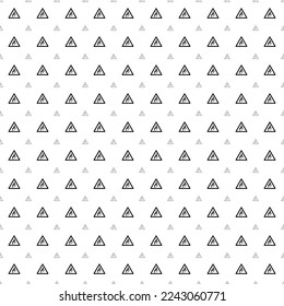 Square seamless background pattern from geometric shapes are different sizes and opacity. The pattern is evenly filled with big black wild animals road signs. Vector illustration on white background