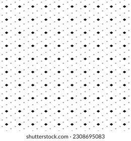 Square seamless background pattern from geometric shapes are different sizes and opacity. The pattern is evenly filled with small black rhombus symbols. Vector illustration on white background