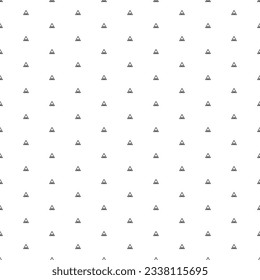 Square seamless background pattern from geometric shapes. The pattern is evenly filled with small black rough road signs. Vector illustration on white background