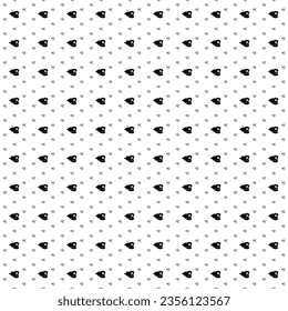 Square seamless background pattern from geometric shapes are different sizes and opacity. The pattern is evenly filled with black police cap symbols. Vector illustration on white background