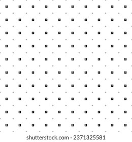 Square seamless background pattern from geometric shapes are different sizes and opacity. The pattern is evenly filled with small black road parking signs. Vector illustration on white background