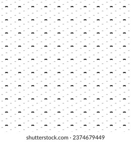 Square seamless background pattern from geometric shapes are different sizes and opacity. The pattern is evenly filled with small black bike symbols. Vector illustration on white background