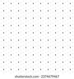 Square seamless background pattern from geometric shapes are different sizes and opacity. The pattern is evenly filled with small black ballerina symbols. Vector illustration on white background