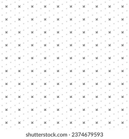 Square seamless background pattern from geometric shapes are different sizes and opacity. The pattern is evenly filled with small black giraffe symbols. Vector illustration on white background