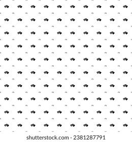Square seamless background pattern from geometric shapes are different sizes and opacity. The pattern is evenly filled with black playing cards symbols. Vector illustration on white background