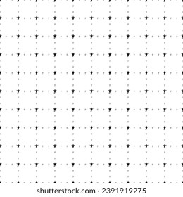 Square seamless background pattern from geometric shapes are different sizes and opacity. The pattern is evenly filled with small black giraffe head symbols. Vector illustration on white background