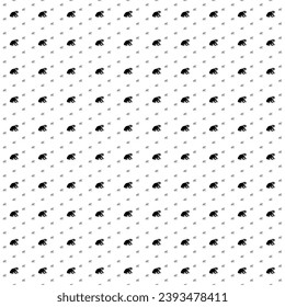 Square seamless background pattern from geometric shapes are different sizes and opacity. The pattern is evenly filled with black funny frogs. Vector illustration on white background