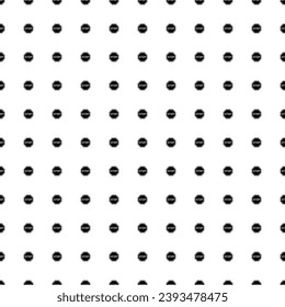 Square seamless background pattern from geometric shapes. The pattern is evenly filled with black stop road signs. Vector illustration on white background