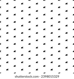Square seamless background pattern from geometric shapes. The pattern is evenly filled with black funny frogs. Vector illustration on white background