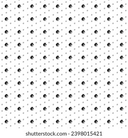 Square seamless background pattern from geometric shapes are different sizes and opacity. The pattern is evenly filled with black dragon's head symbols. Vector illustration on white background
