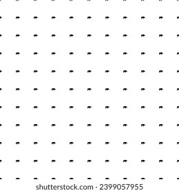 Square seamless background pattern from geometric shapes. The pattern is evenly filled with small black rhino symbols. Vector illustration on white background