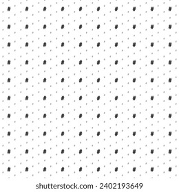 Square seamless background pattern from geometric shapes are different sizes and opacity. The pattern is evenly filled with black hash symbols. Vector illustration on white background