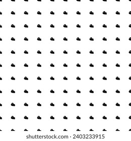 Square seamless background pattern from geometric shapes. The pattern is evenly filled with black electric plane symbols. Vector illustration on white background