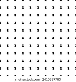 Square seamless background pattern from geometric shapes. The pattern is evenly filled with black sanding machine symbols. Vector illustration on white background