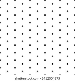 Square seamless background pattern from geometric shapes. The pattern is evenly filled with small black stop road signs. Vector illustration on white background
