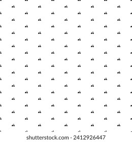 Square seamless background pattern from geometric shapes. The pattern is evenly filled with small black scooter symbols. Vector illustration on white background