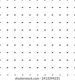 Square seamless background pattern from geometric shapes. The pattern is evenly filled with small black raccoon symbols. Vector illustration on white background