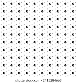 Square seamless background pattern from geometric shapes are different sizes and opacity. The pattern is evenly filled with black lion head icons. Vector illustration on white background