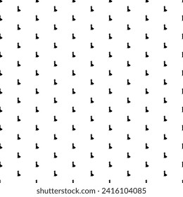 Square seamless background pattern from geometric shapes. The pattern is evenly filled with black lady symbols. Vector illustration on white background