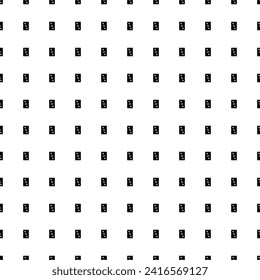 Square seamless background pattern from geometric shapes. The pattern is evenly filled with black Three of diamonds playing cards. Vector illustration on white background