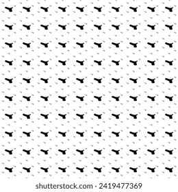 Square seamless background pattern from geometric shapes are different sizes and opacity. The pattern is evenly filled with big black angle grinder symbols. Vector illustration on white background