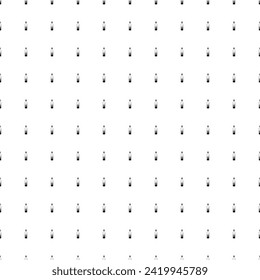 Square seamless background pattern from geometric shapes. The pattern is evenly filled with black the world in a bottle symbols. Vector illustration on white background
