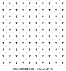 Square seamless background pattern from geometric shapes are different sizes and opacity. The pattern is evenly filled with black giraffe head symbols. Vector illustration on white background