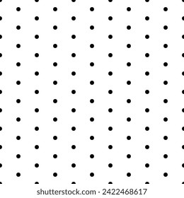Square seamless background pattern from geometric shapes. The pattern is evenly filled with small black octagon symbols. Vector illustration on white background