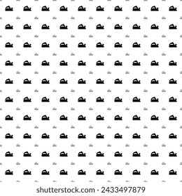 Square seamless background pattern from geometric shapes are different sizes and opacity. The pattern is evenly filled with big black electric plane symbols. Vector illustration on white background