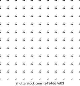 Square seamless background pattern from geometric shapes. The pattern is evenly filled with black wizard hat symbols. Vector illustration on white background