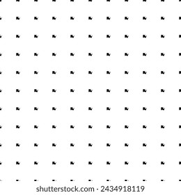 Square seamless background pattern from geometric shapes. The pattern is evenly filled with small black rhinoceros head symbols. Vector illustration on white background