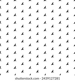 Square seamless background pattern from geometric shapes. The pattern is evenly filled with big black fox symbols. Vector illustration on white background
