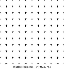 Square seamless background pattern from geometric shapes. The pattern is evenly filled with black giraffe head symbols. Vector illustration on white background